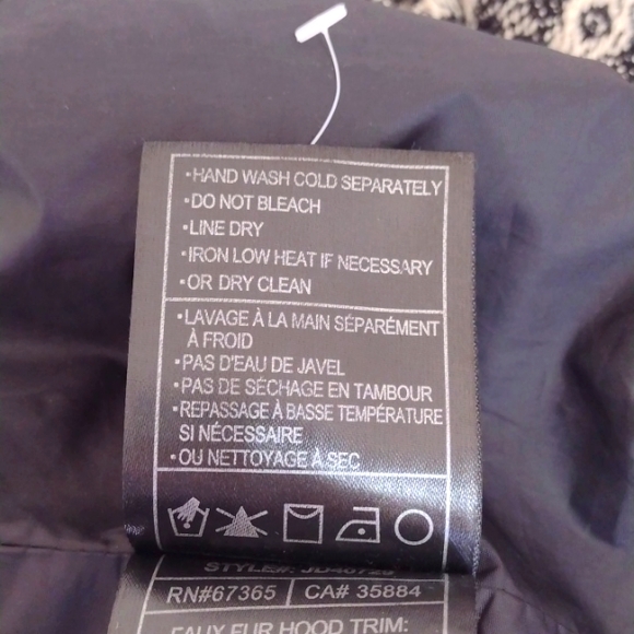 JACK by BB Dakota Wool Blend Tweed Button Front Coat w/ Faux Fur Hood Size M - Picture 8 of 16